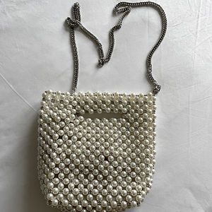 zara pearl bag trending